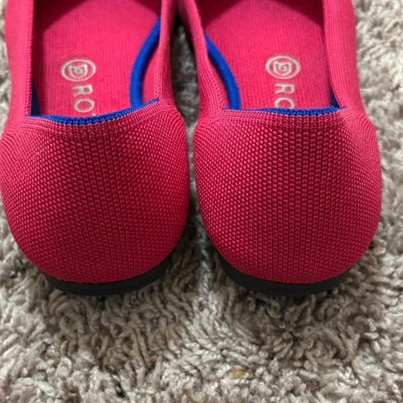 Rothy's Vibrant Pink Women's Flats - Picture 4 of 5